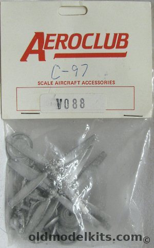 Aeroclub 1/72 C-97 Metal Detail Set - Propellers / Engines / Landing Gear Struts / Wheels - Bagged, V088 plastic model kit